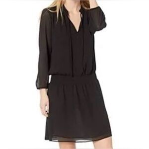 J. Crew Classic Black Long Sleeve Dress